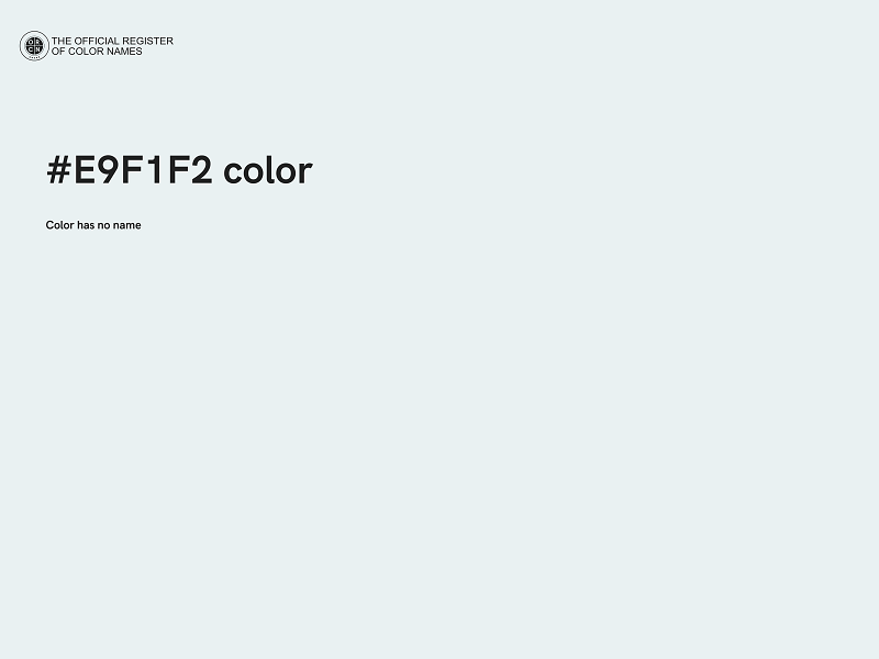 #E9F1F2 color image