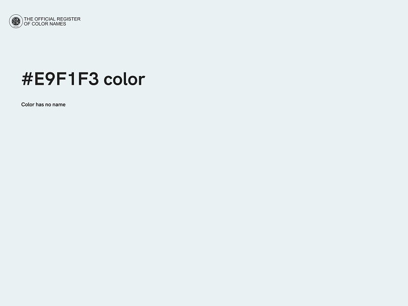 #E9F1F3 color image