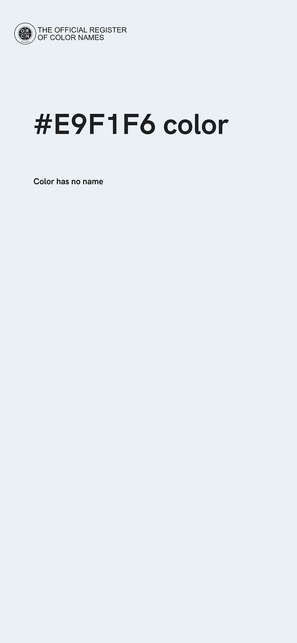 #E9F1F6 color image