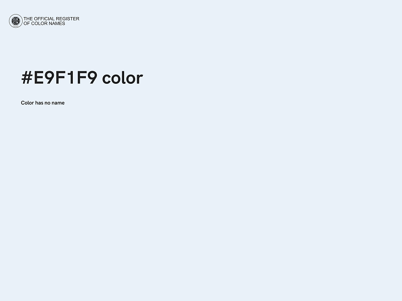 #E9F1F9 color image