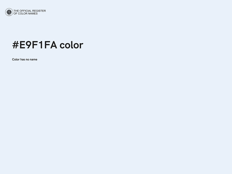 #E9F1FA color image