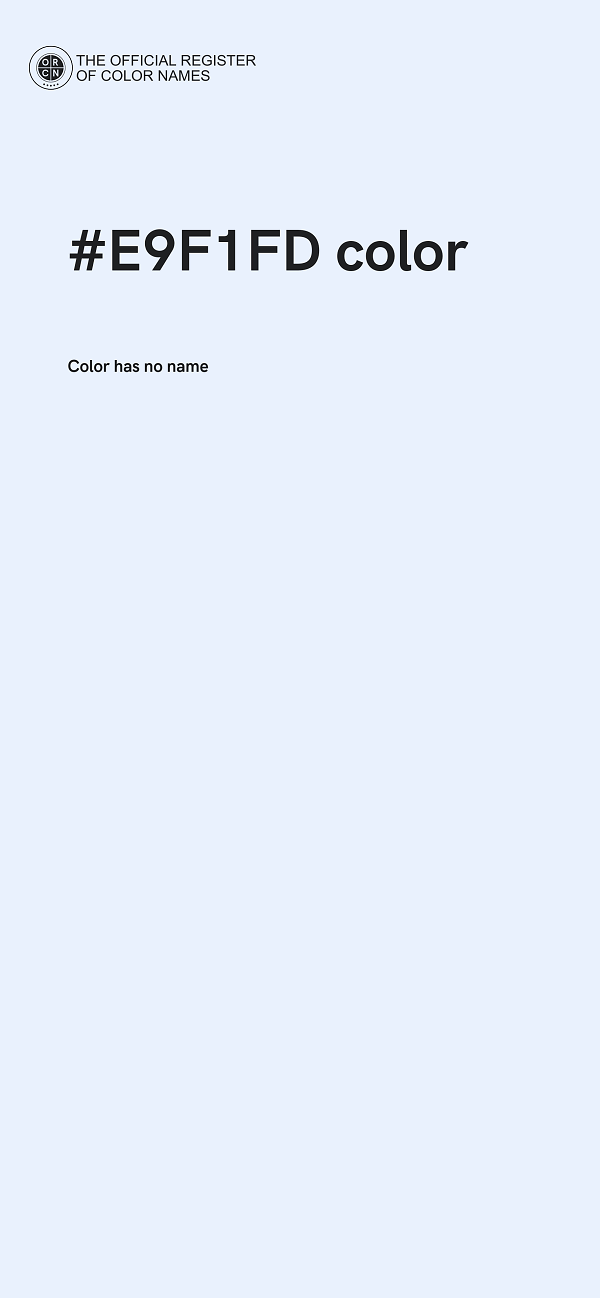 #E9F1FD color image