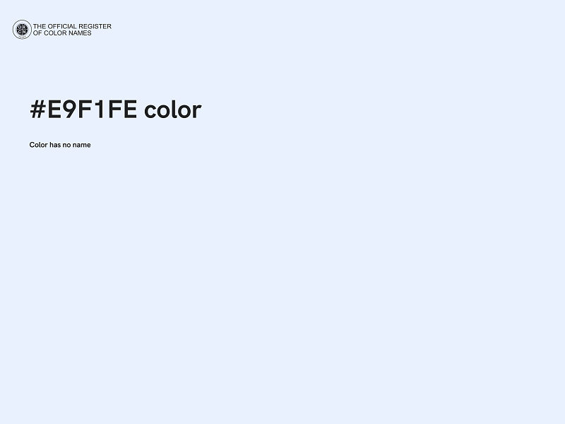 #E9F1FE color image