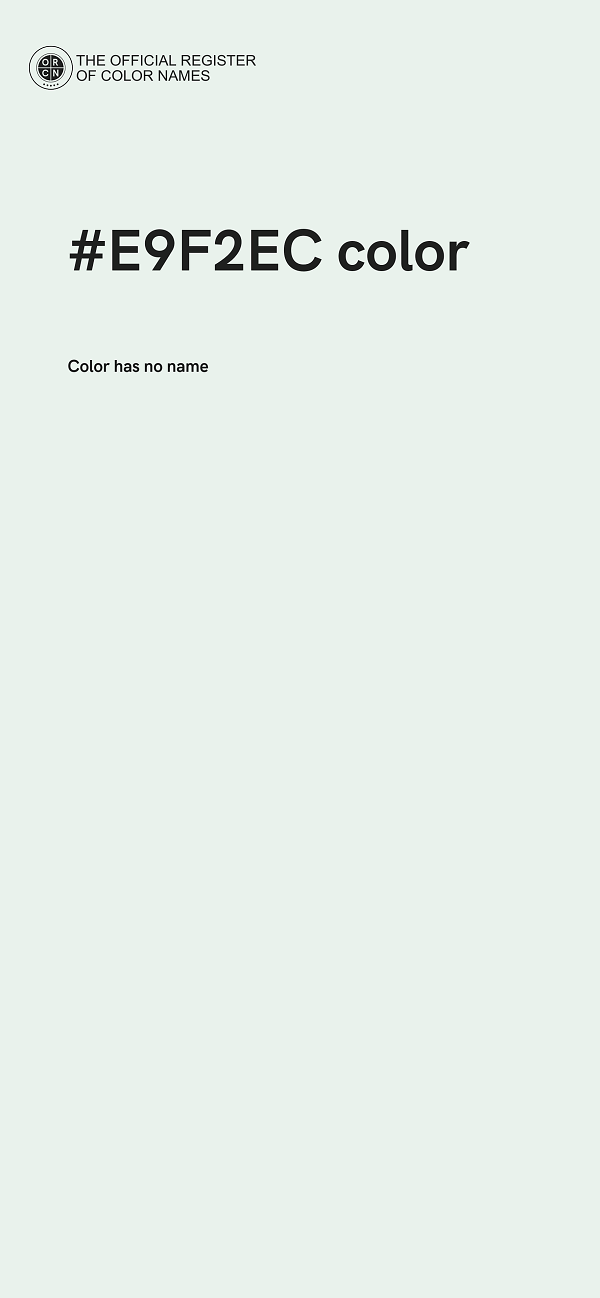 #E9F2EC color image
