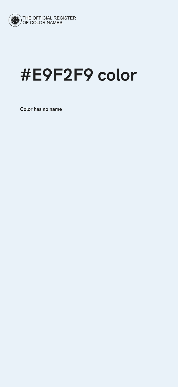 #E9F2F9 color image