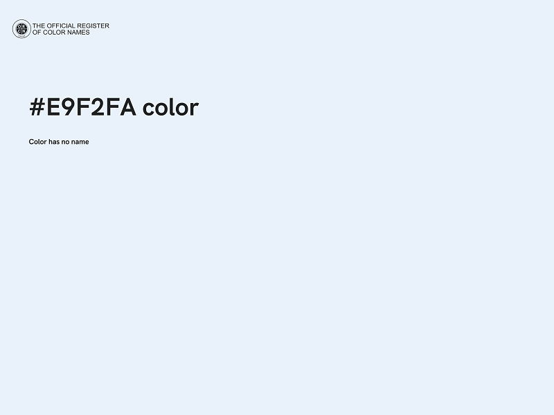 #E9F2FA color image