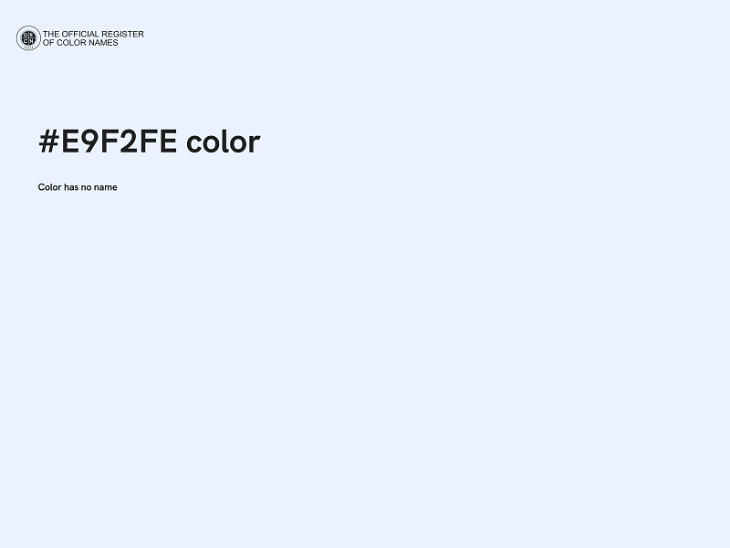 #E9F2FE color image