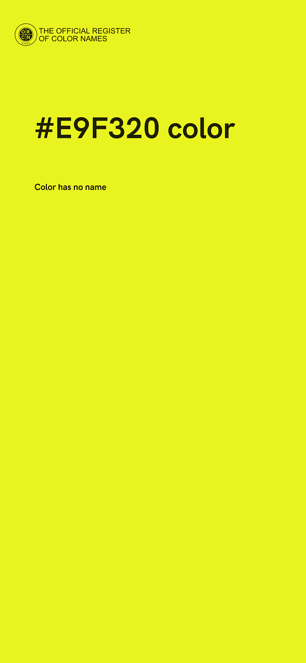 #E9F320 color image