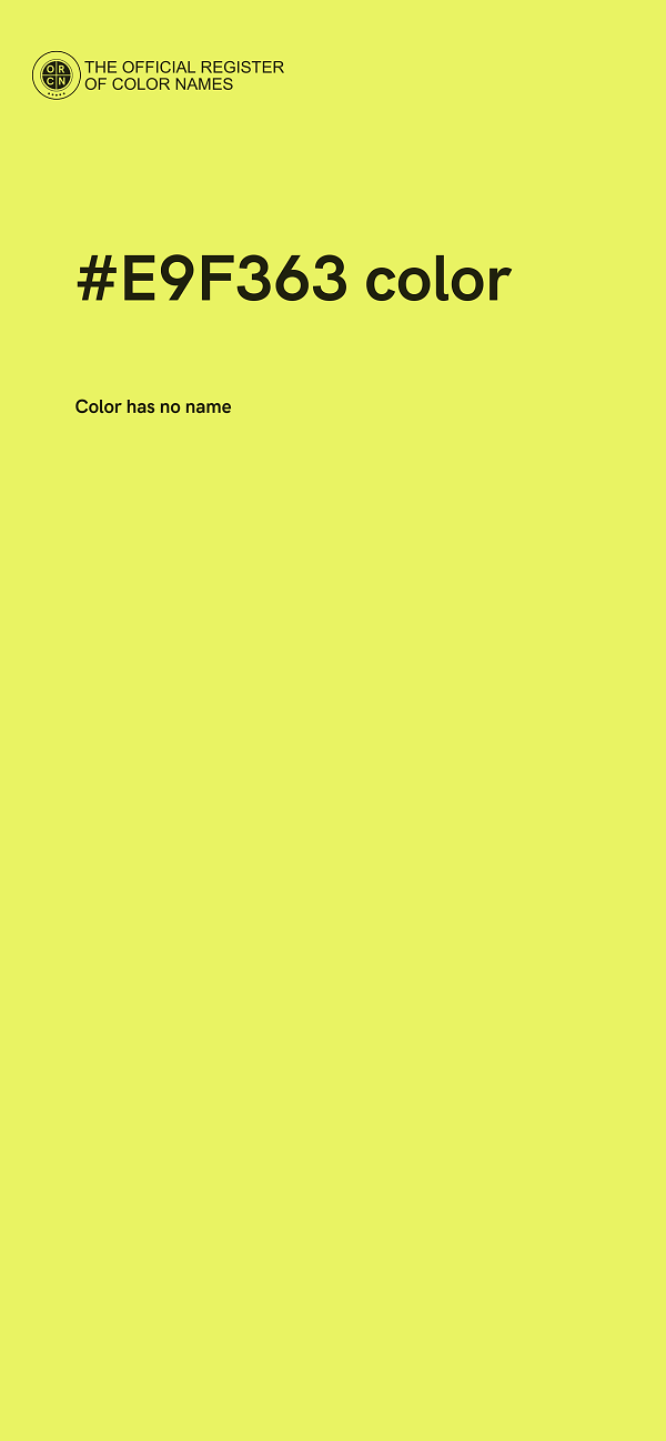 #E9F363 color image