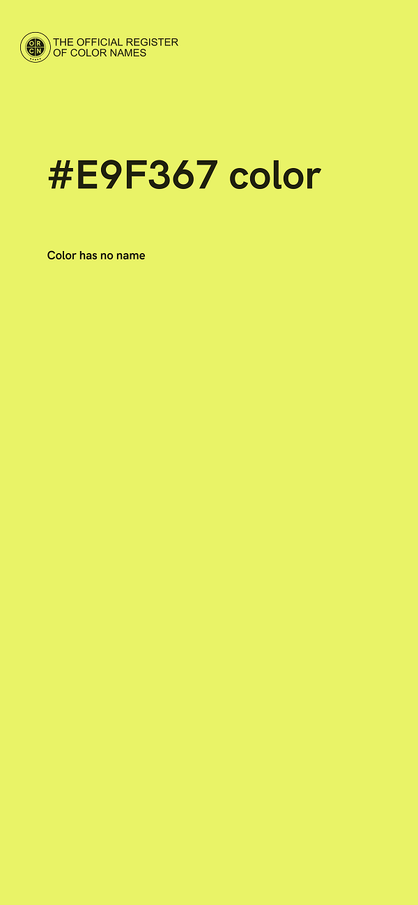 #E9F367 color image