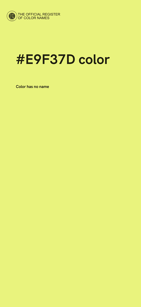 #E9F37D color image