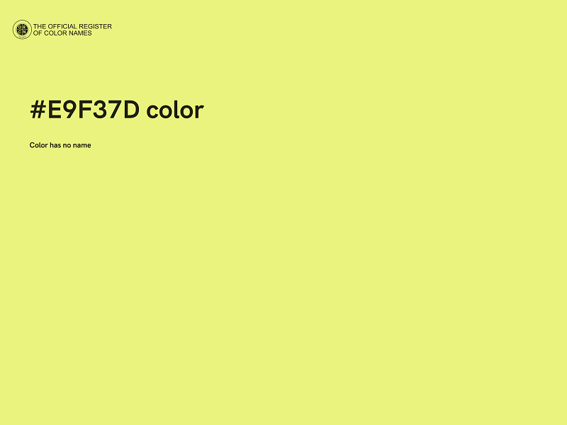 #E9F37D color image