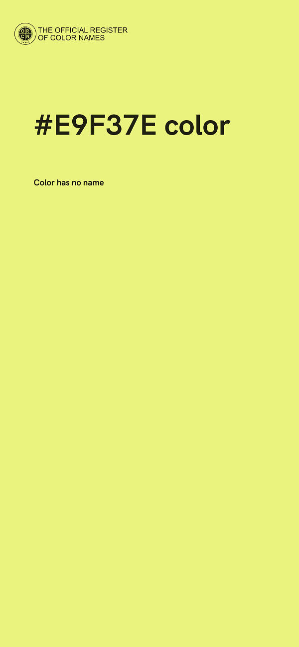 #E9F37E color image