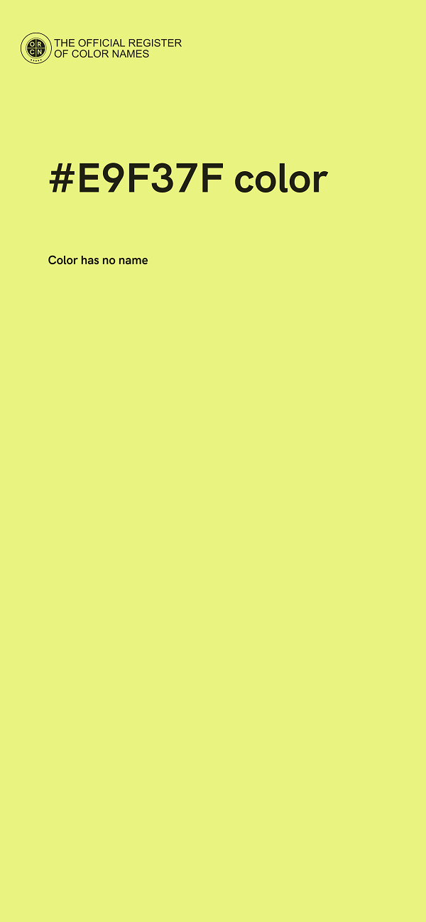 #E9F37F color image