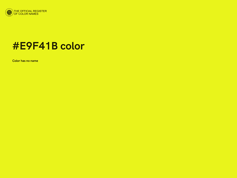 #E9F41B color image