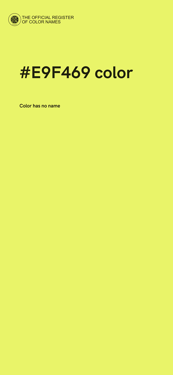 #E9F469 color image