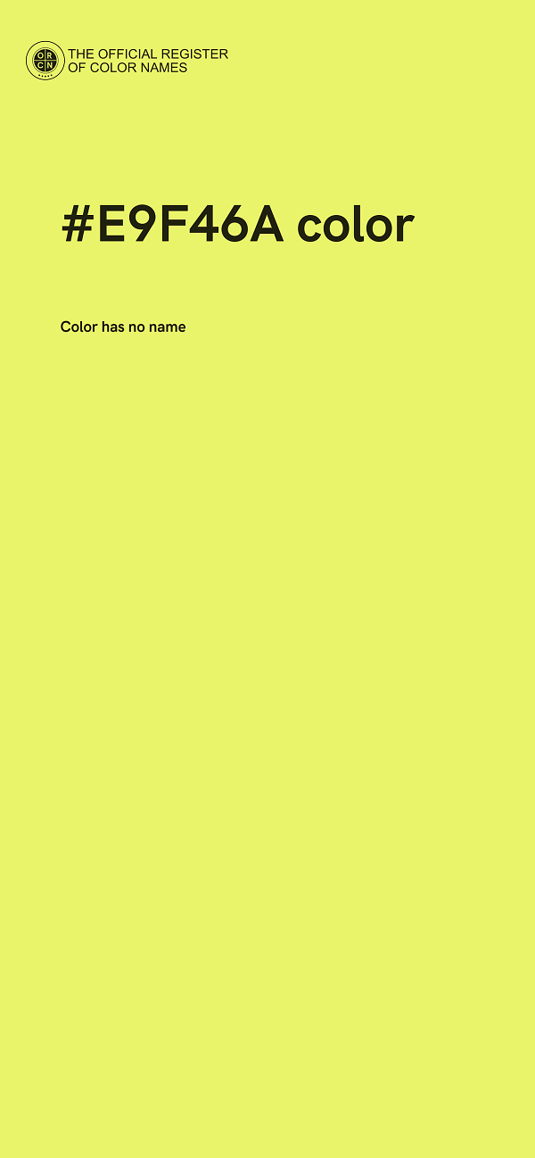 #E9F46A color image