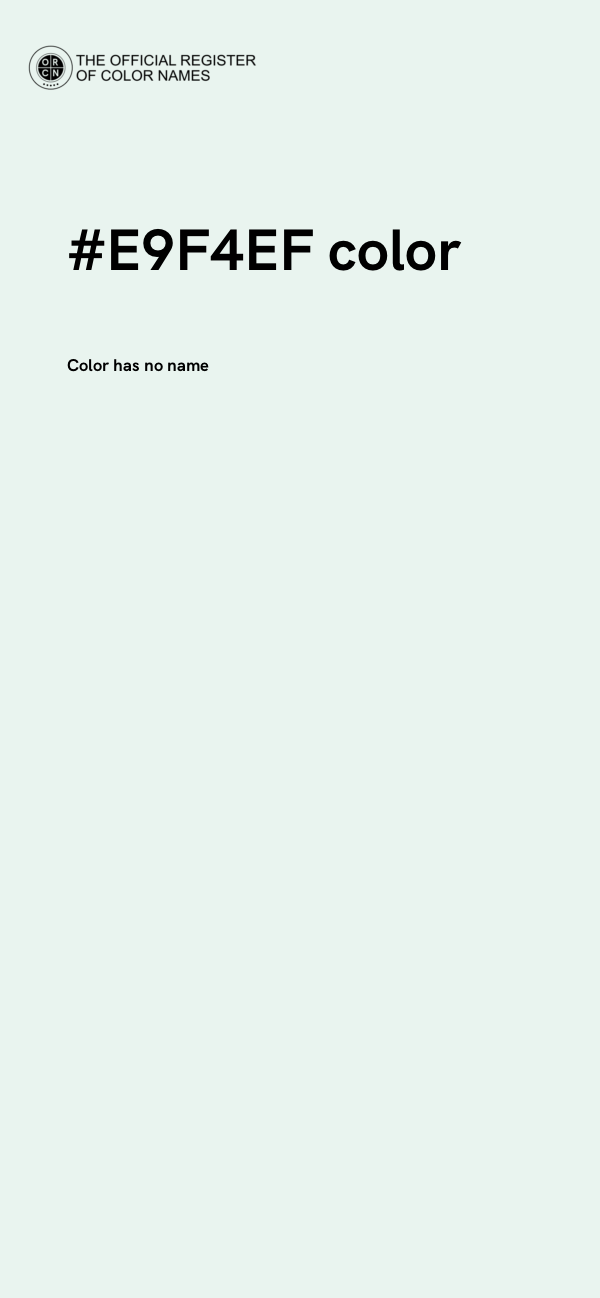 #E9F4EF color image