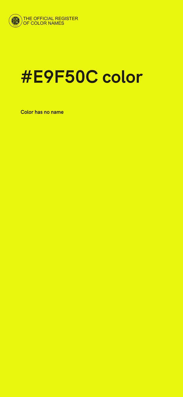 #E9F50C color image
