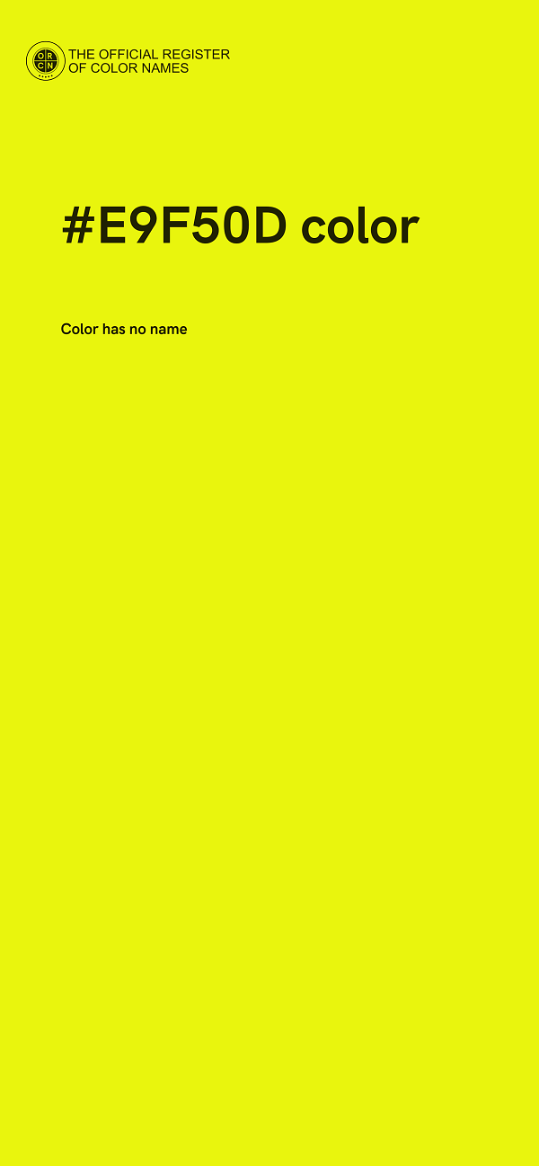 #E9F50D color image