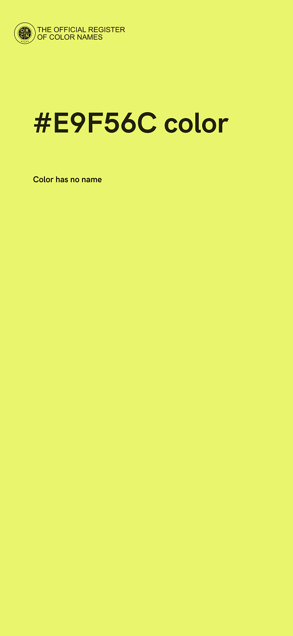 #E9F56C color image