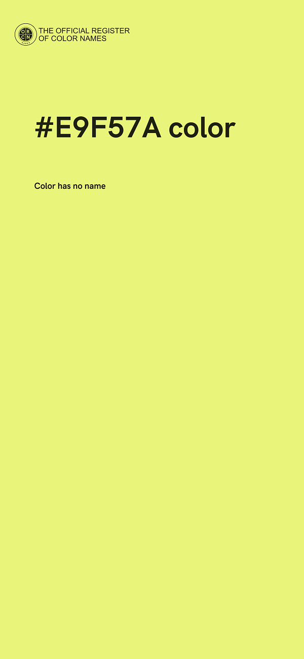 #E9F57A color image