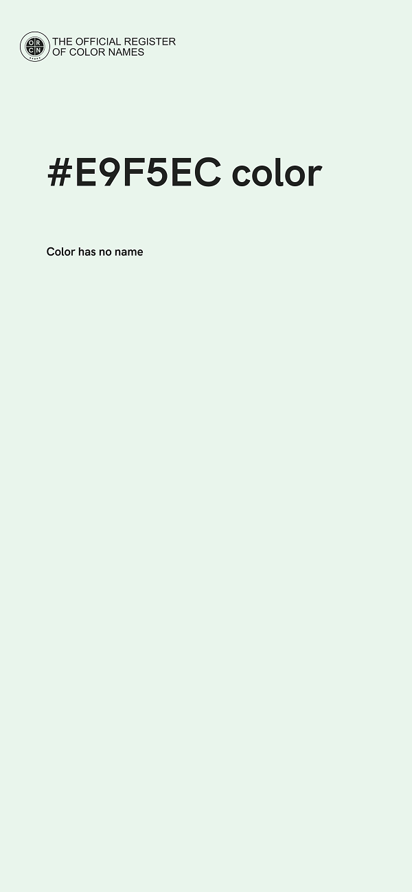 #E9F5EC color image