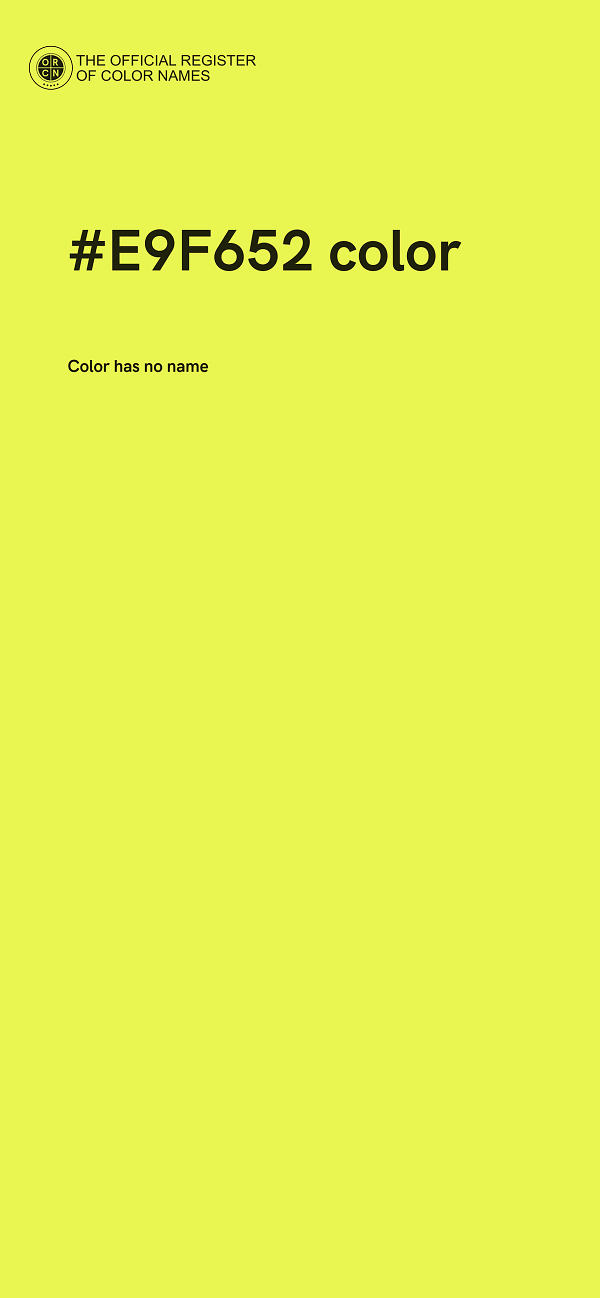 #E9F652 color image
