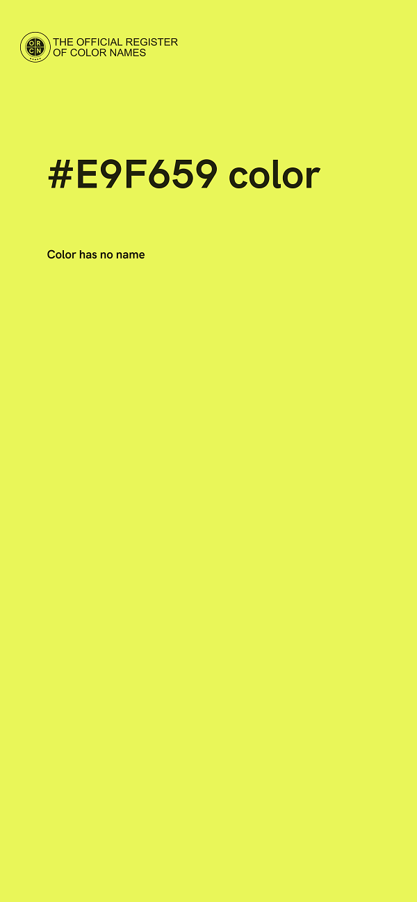 #E9F659 color image