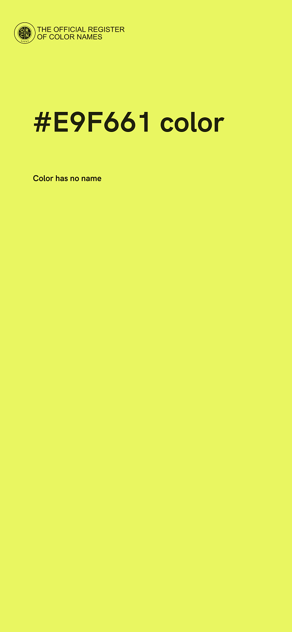 #E9F661 color image
