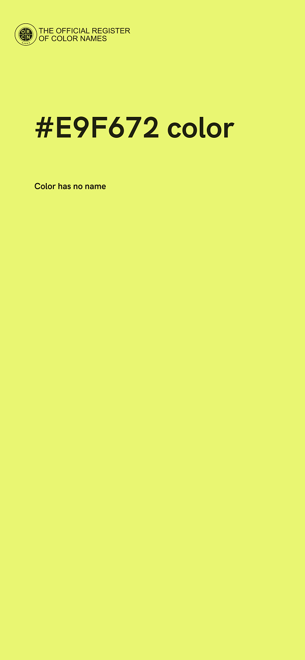 #E9F672 color image