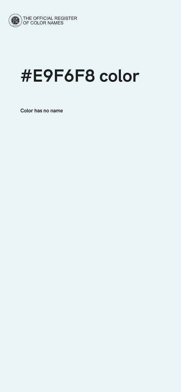 #E9F6F8 color image