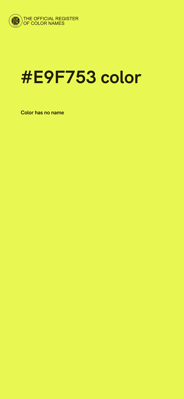 #E9F753 color image
