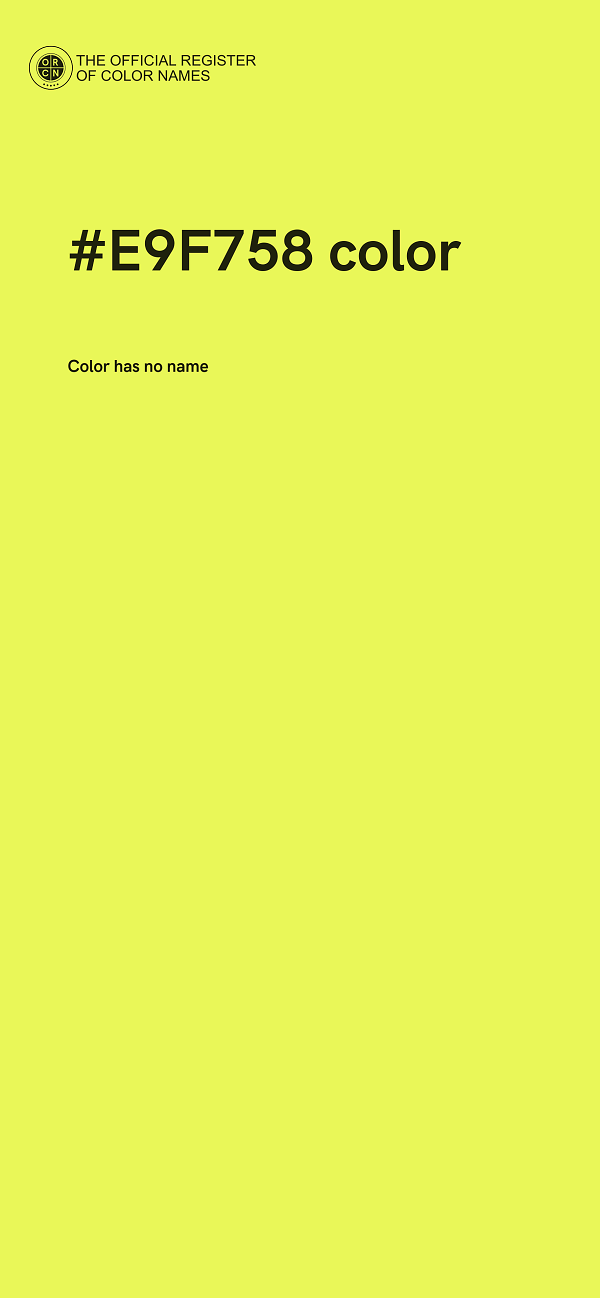 #E9F758 color image