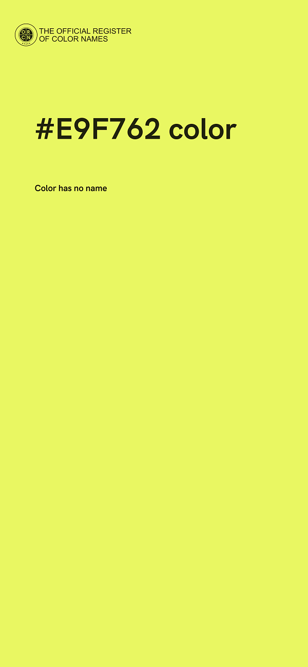 #E9F762 color image