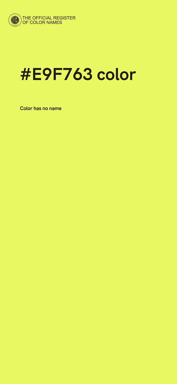 #E9F763 color image