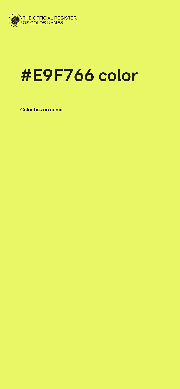 #E9F766 color image