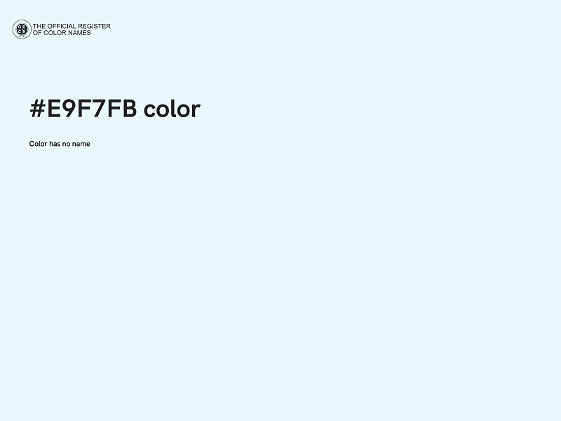 #E9F7FB color image