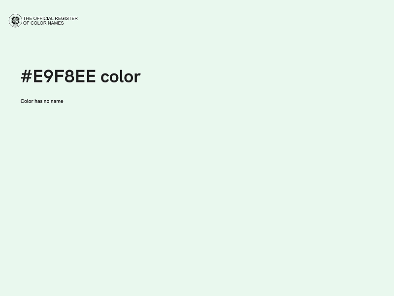 #E9F8EE color image