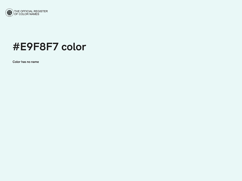 #E9F8F7 color image