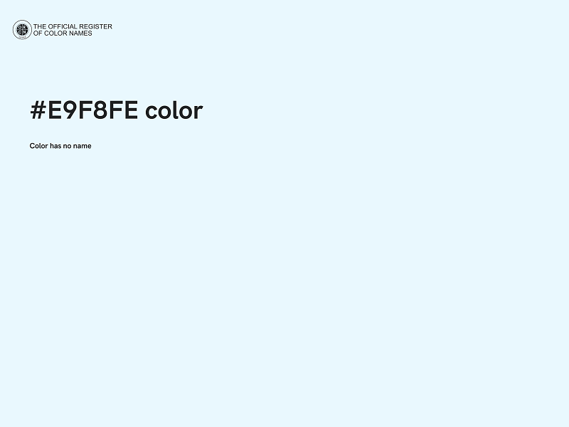 #E9F8FE color image