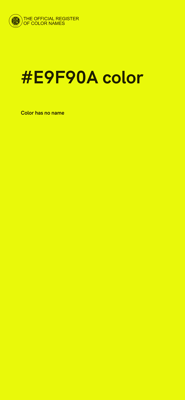 #E9F90A color image