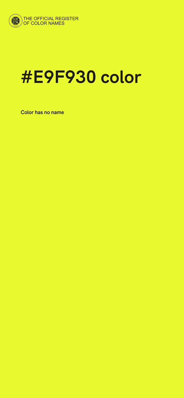 #E9F930 color image