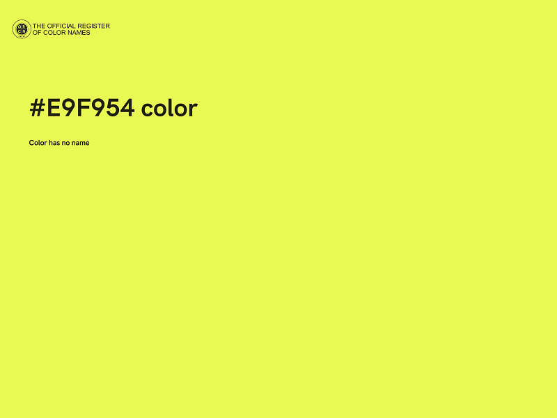 #E9F954 color image