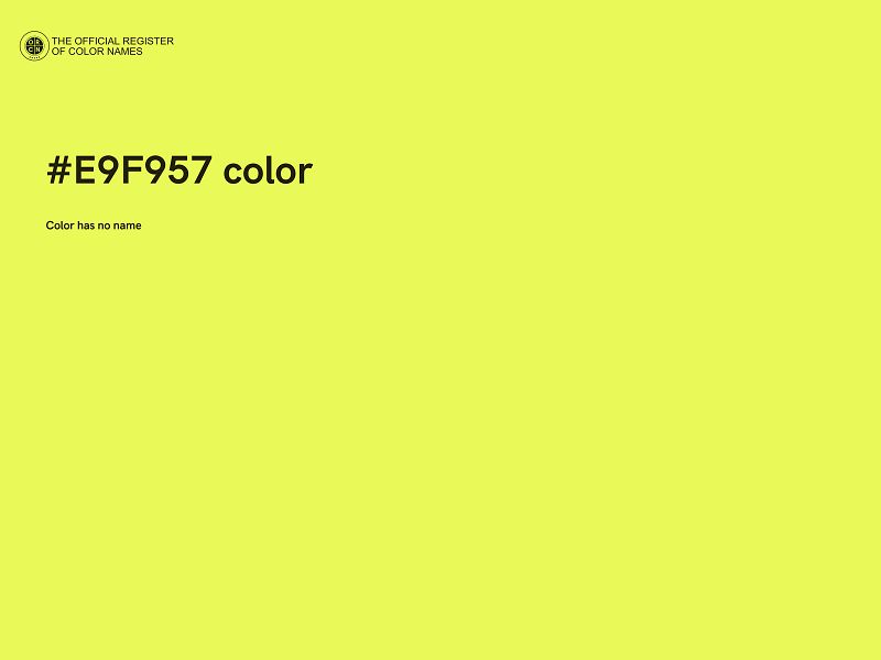 #E9F957 color image
