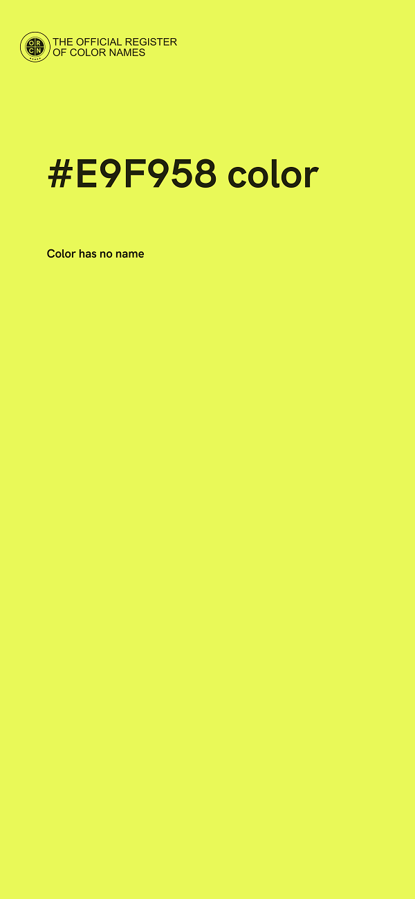 #E9F958 color image