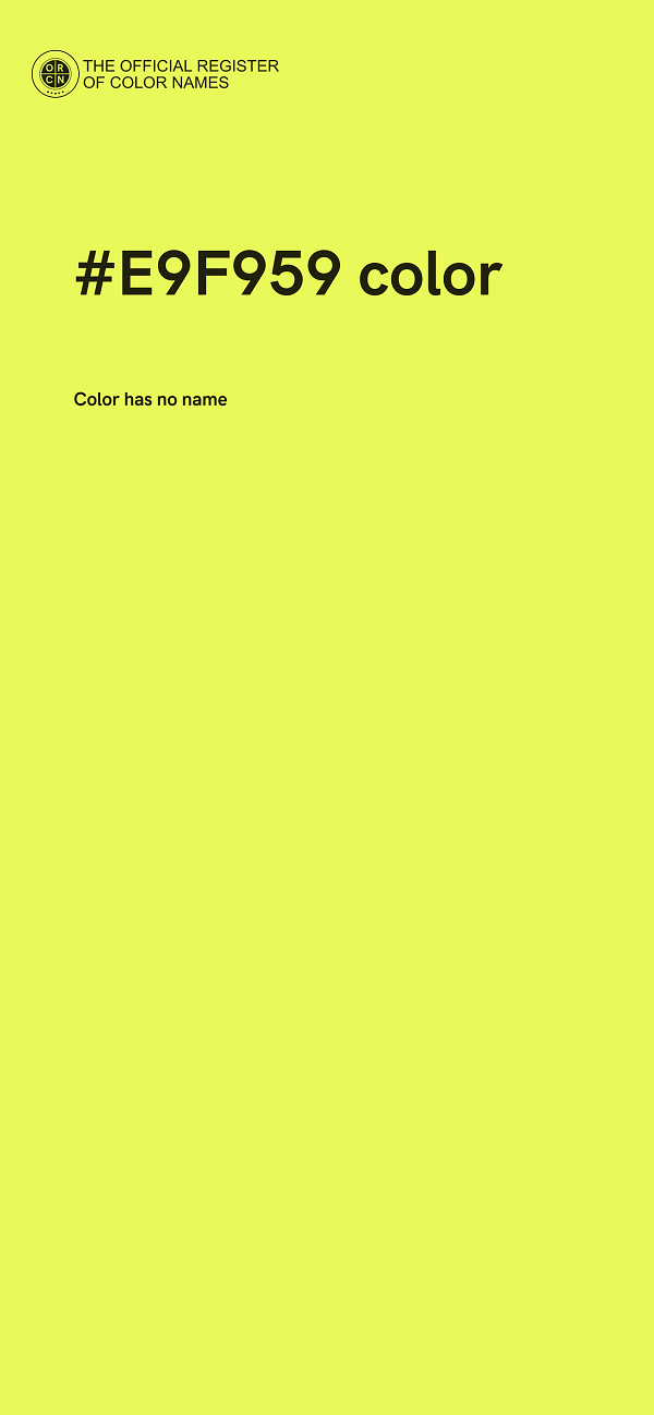 #E9F959 color image