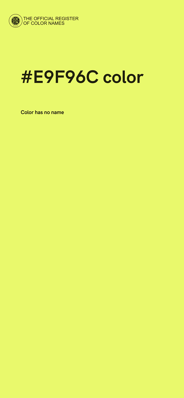 #E9F96C color image