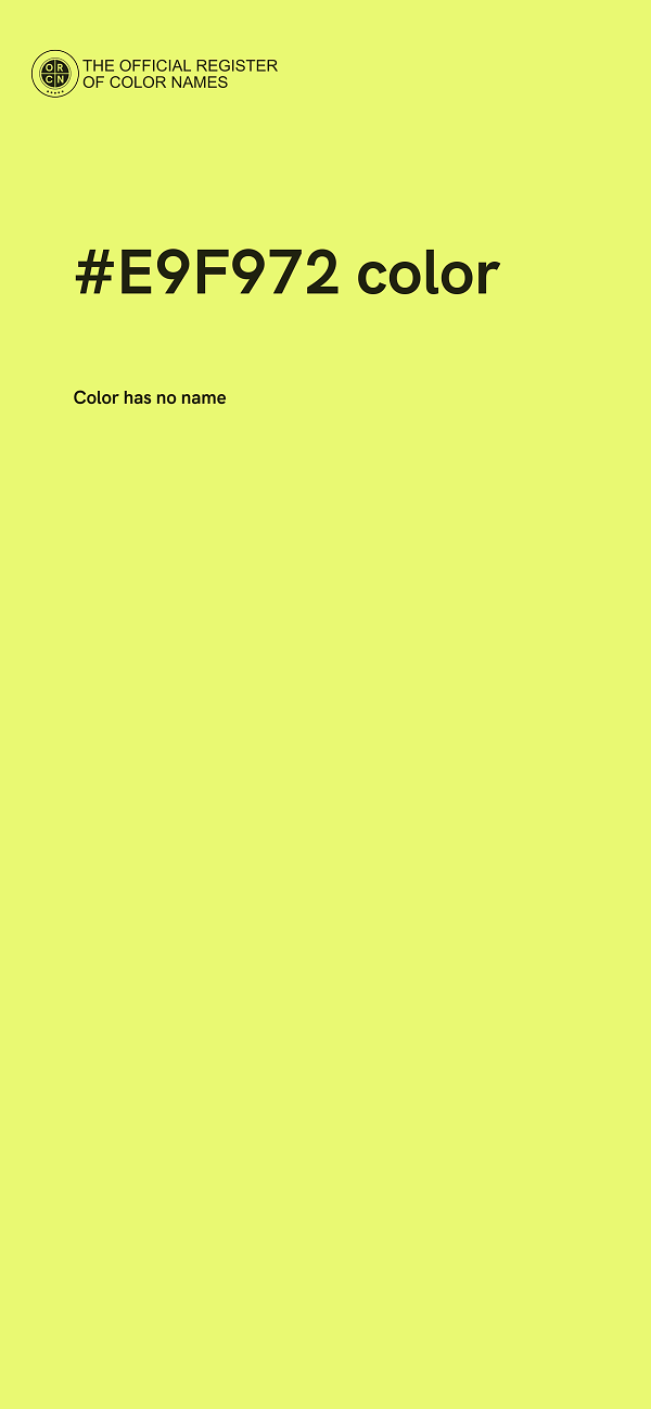 #E9F972 color image