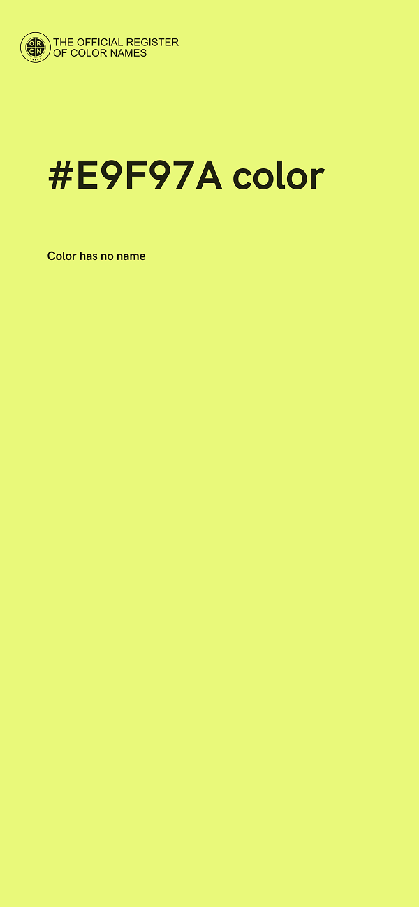 #E9F97A color image